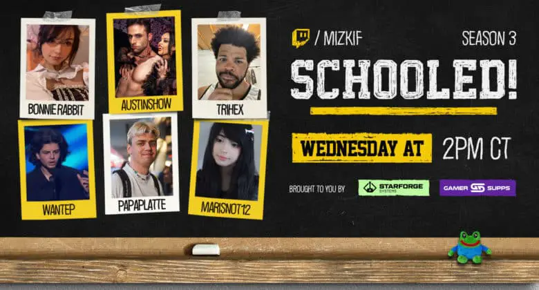 Papaplatte nimmt bei "Schooled" von Mizkif teil - Quizshow geht in die dritte Staffel