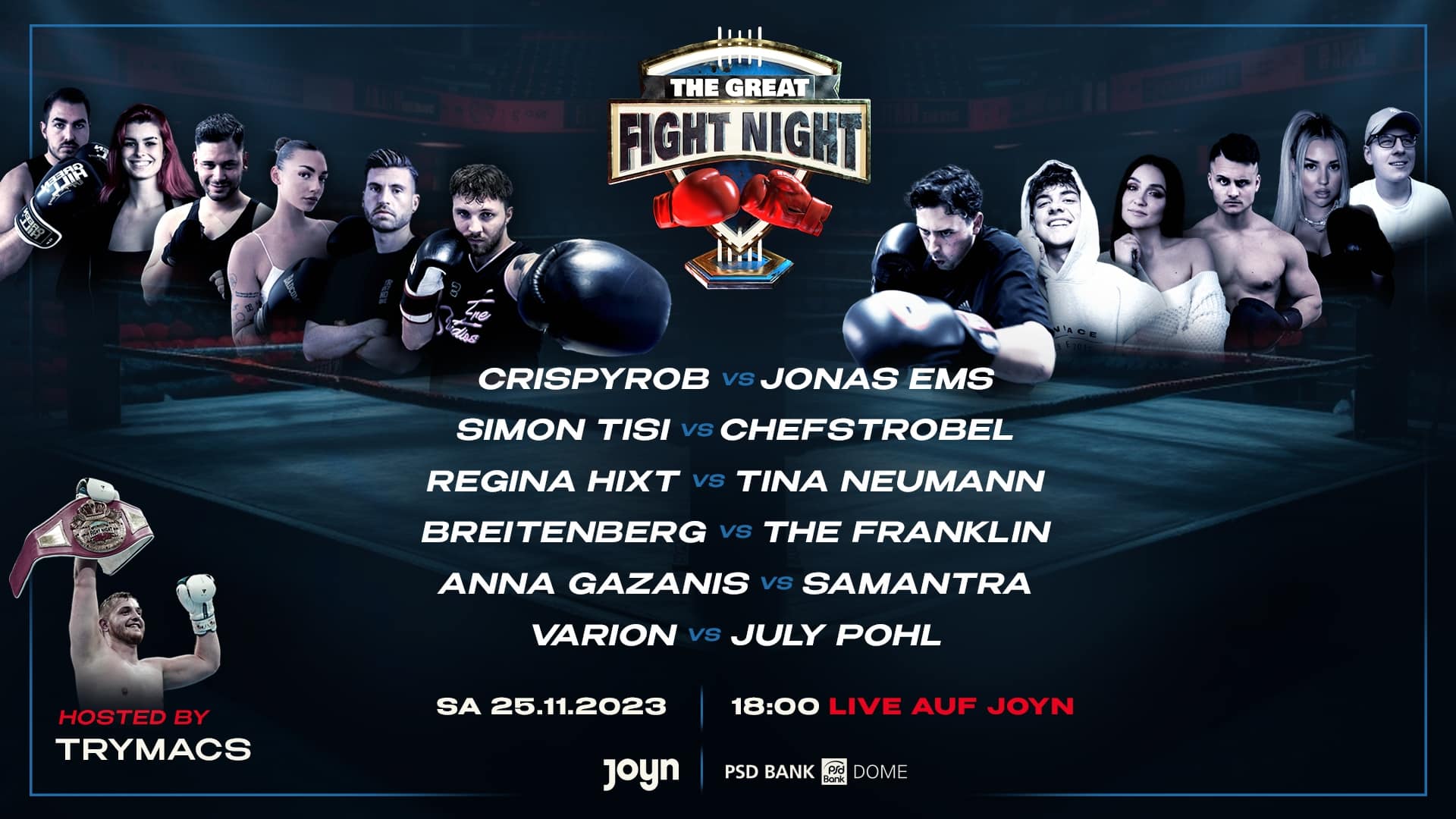 The Great Fight Night 2 Diese Stars steigen heute in den Ring StreamRant